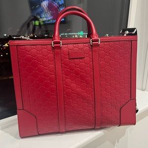 Gucci tote bag in red